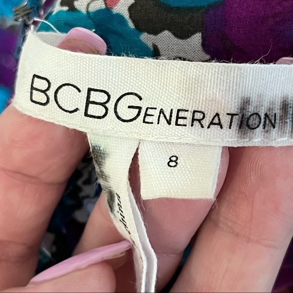 BCBGeneration floral wrap front maxi skirt - Picture 7 of 12